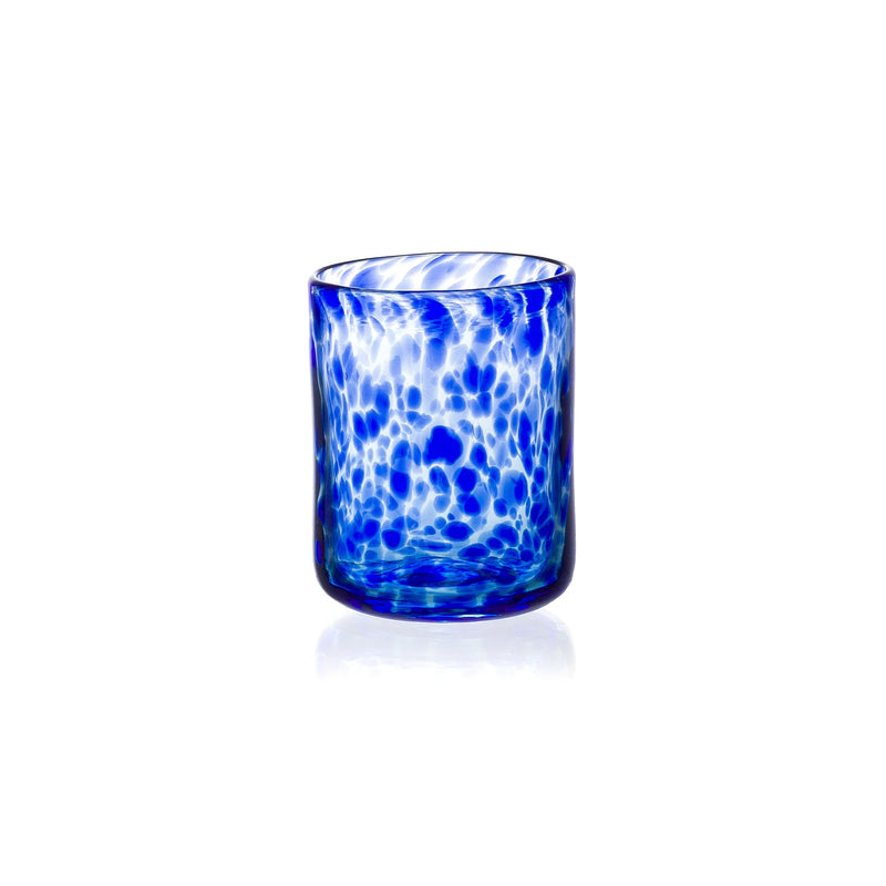 Copo de Vidro p/ Água e Suco Azul