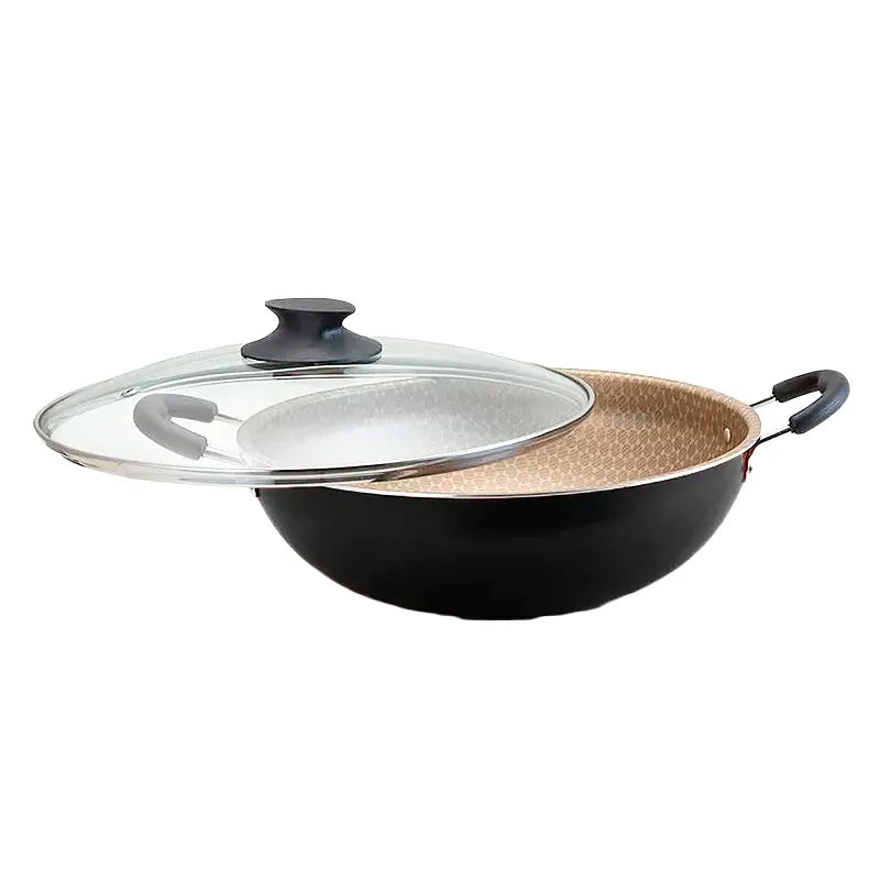 Frigideira Wok Luxury com Alça e Tampa 6L N32 Grafite E1774 - Oliveira
